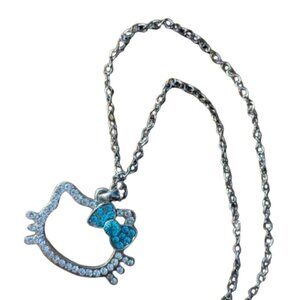 Vintage Hello Kitty Silver Tone Necklace
